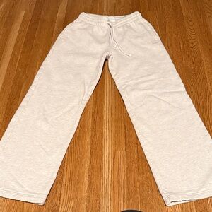 Aritzia TNA light gray wide leg Sweatpants size 2XS